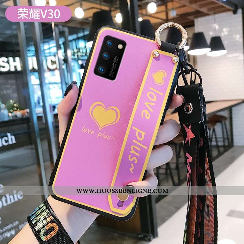 Housse Honor View30 Protection Personnalité Amour Vert Incassable Silicone Ultra Verte