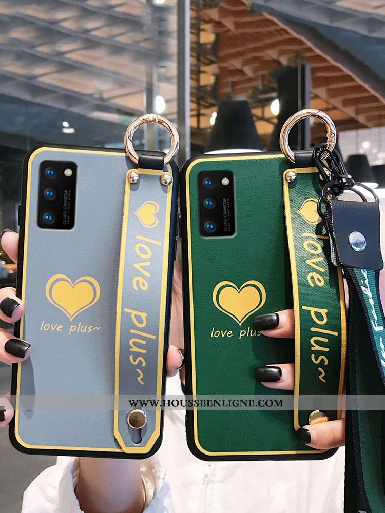 Housse Honor View30 Protection Personnalité Amour Vert Incassable Silicone Ultra Verte