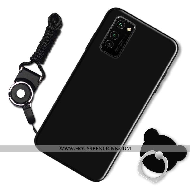 Housse Honor View30 Protection Tendance Noir Coque Incassable Silicone Simple