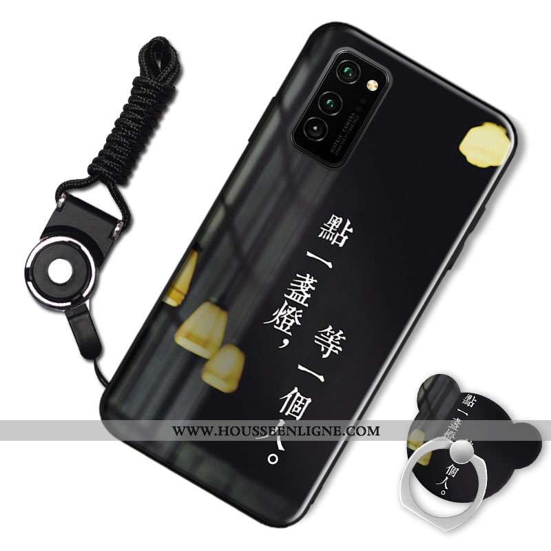 Housse Honor View30 Protection Tendance Noir Coque Incassable Silicone Simple
