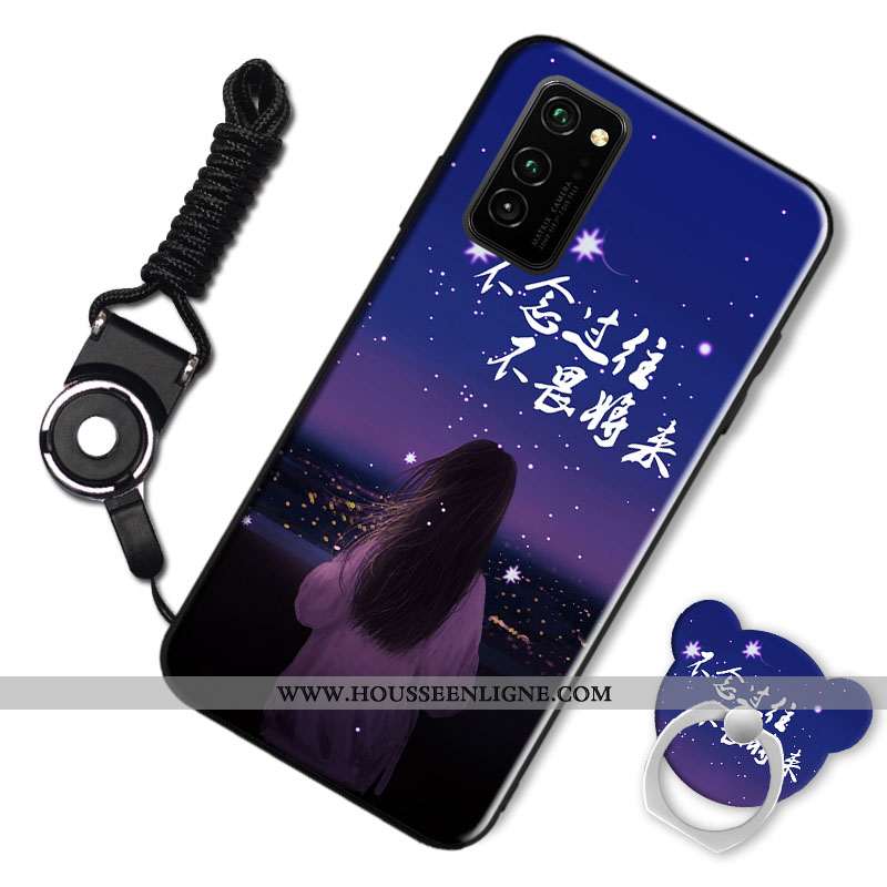Housse Honor View30 Protection Tendance Noir Coque Incassable Silicone Simple