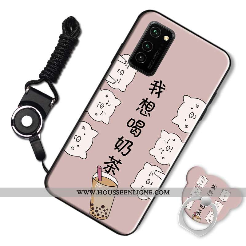 Housse Honor View30 Protection Tendance Noir Coque Incassable Silicone Simple