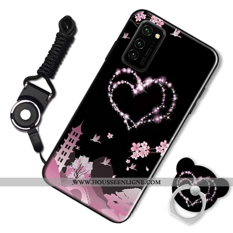 Housse Honor View30 Protection Tendance Noir Coque Incassable Silicone Simple
