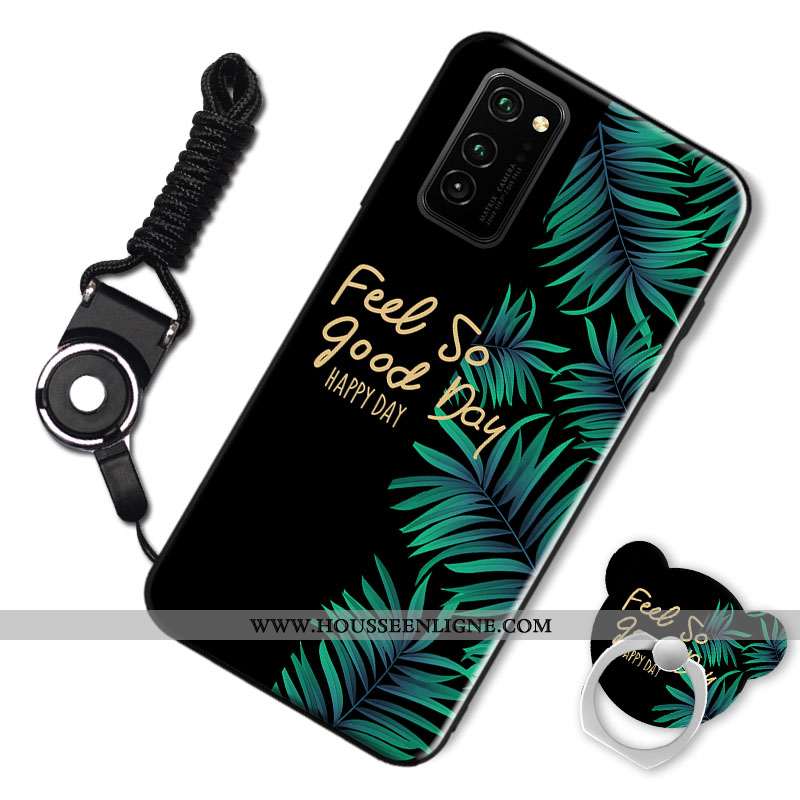 Housse Honor View30 Protection Tendance Noir Coque Incassable Silicone Simple
