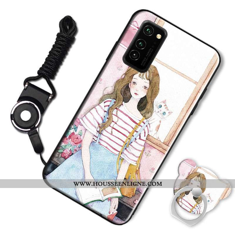 Housse Honor View30 Protection Tendance Noir Coque Incassable Silicone Simple
