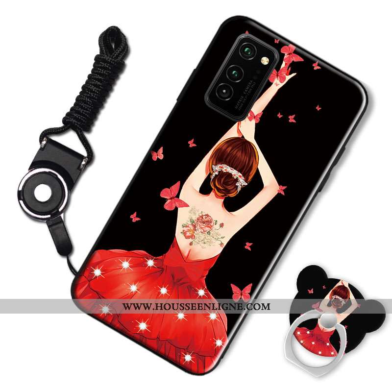 Housse Honor View30 Protection Tendance Noir Coque Incassable Silicone Simple