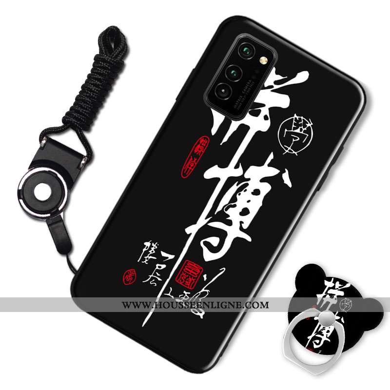 Housse Honor View30 Protection Tendance Noir Coque Incassable Silicone Simple