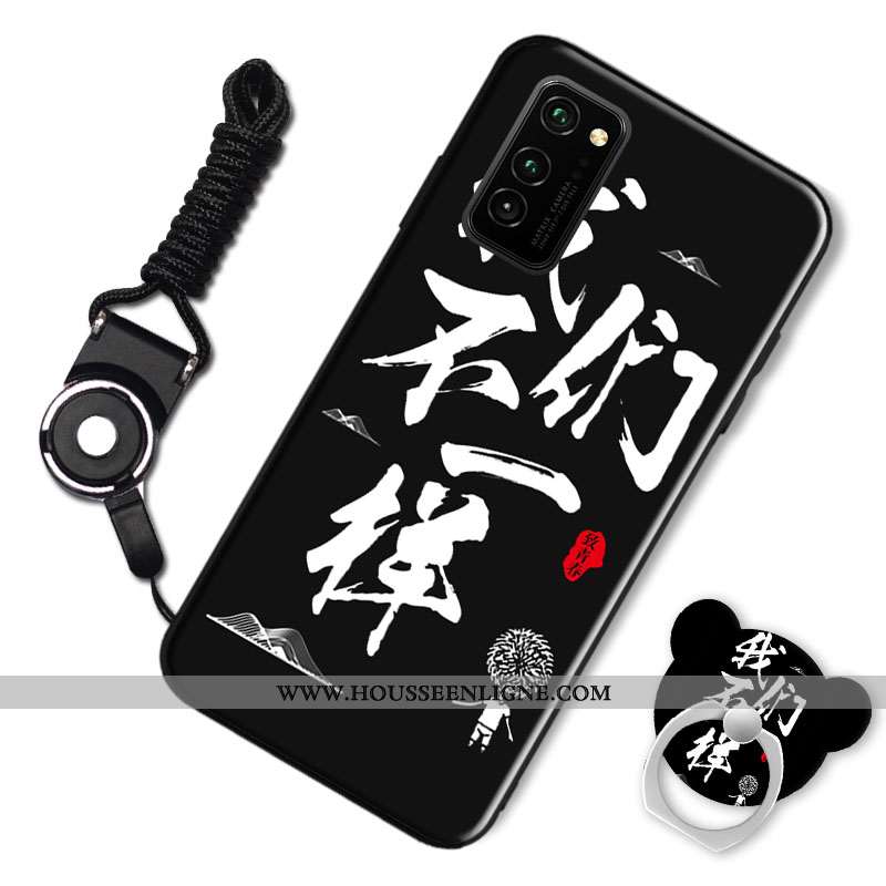 Housse Honor View30 Protection Tendance Noir Coque Incassable Silicone Simple