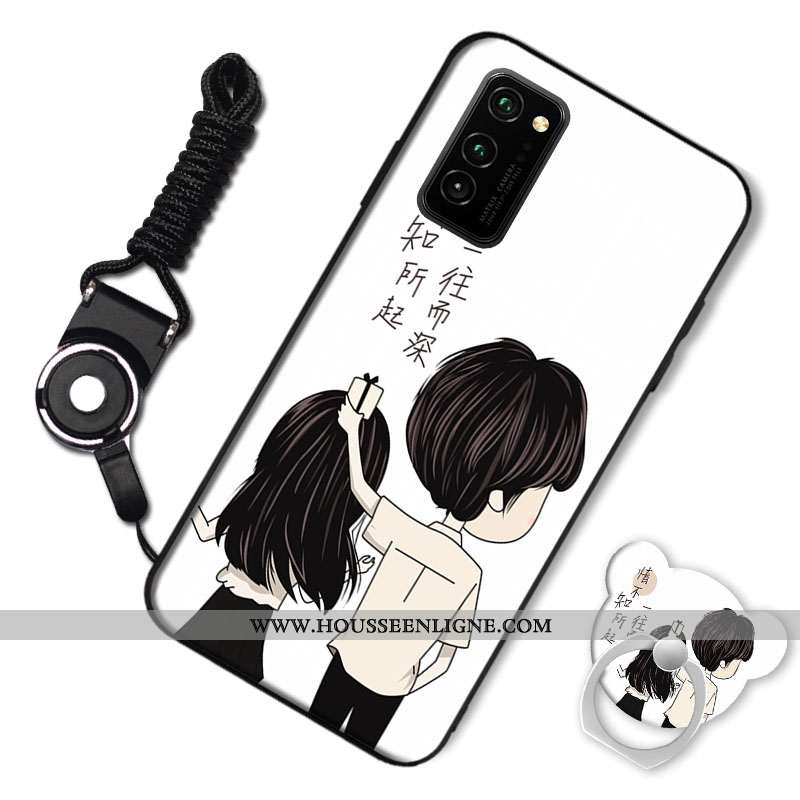 Housse Honor View30 Protection Tendance Noir Coque Incassable Silicone Simple