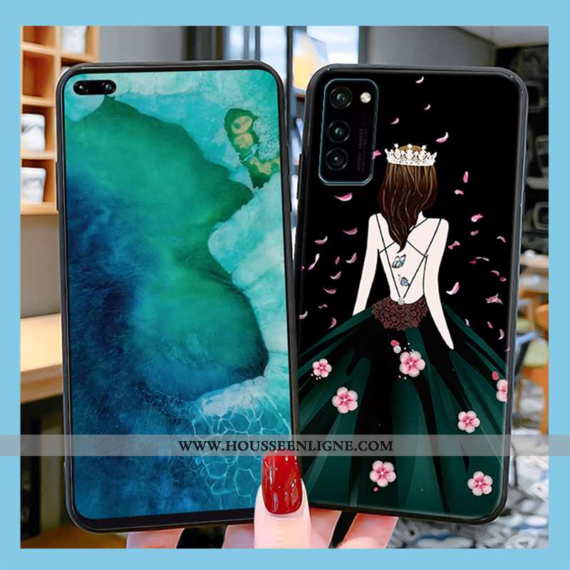 Housse Honor View30 Protection Tendance Noir Coque Incassable Silicone Simple