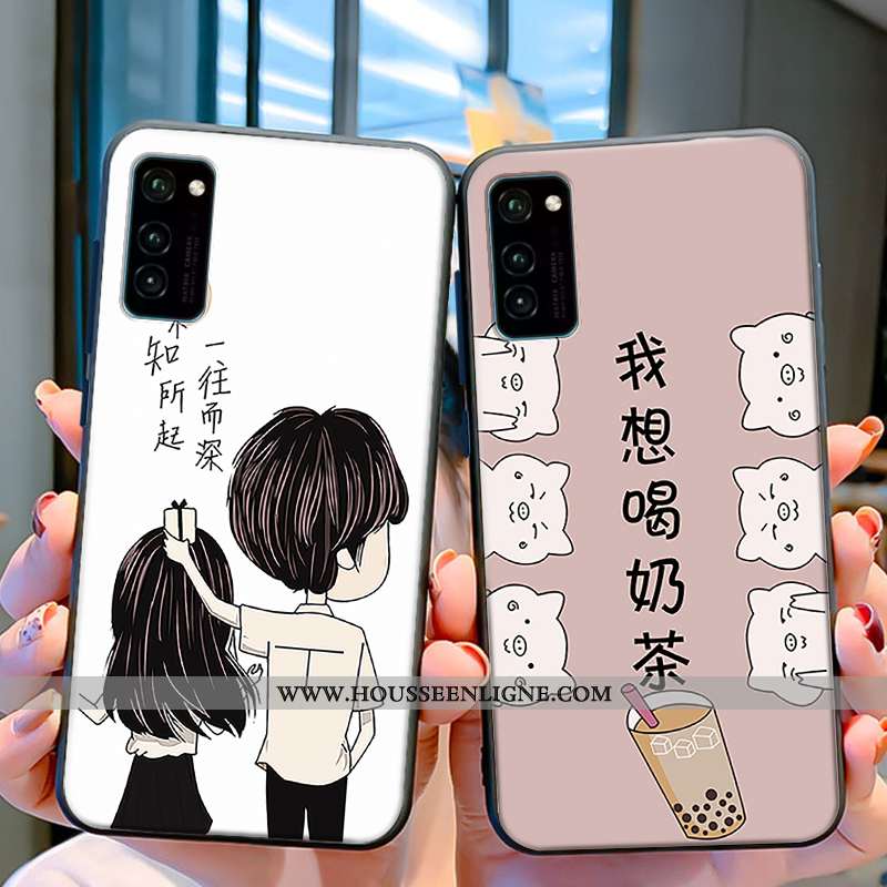 Housse Honor View30 Protection Tendance Noir Coque Incassable Silicone Simple