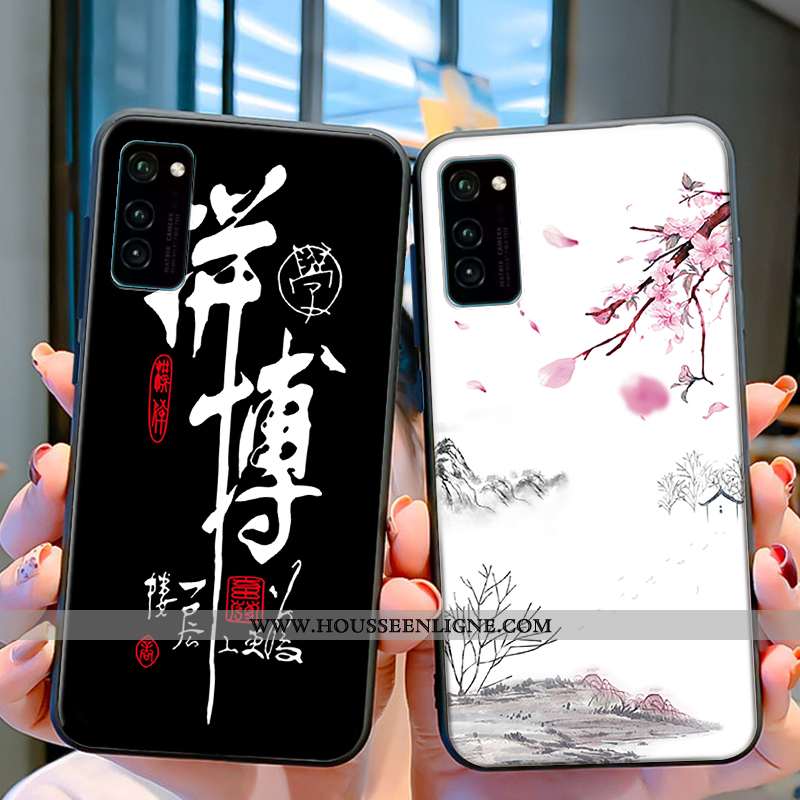 Housse Honor View30 Protection Tendance Noir Coque Incassable Silicone Simple