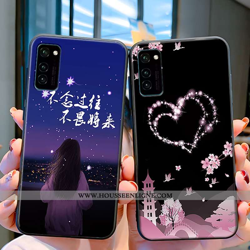 Housse Honor View30 Protection Tendance Noir Coque Incassable Silicone Simple