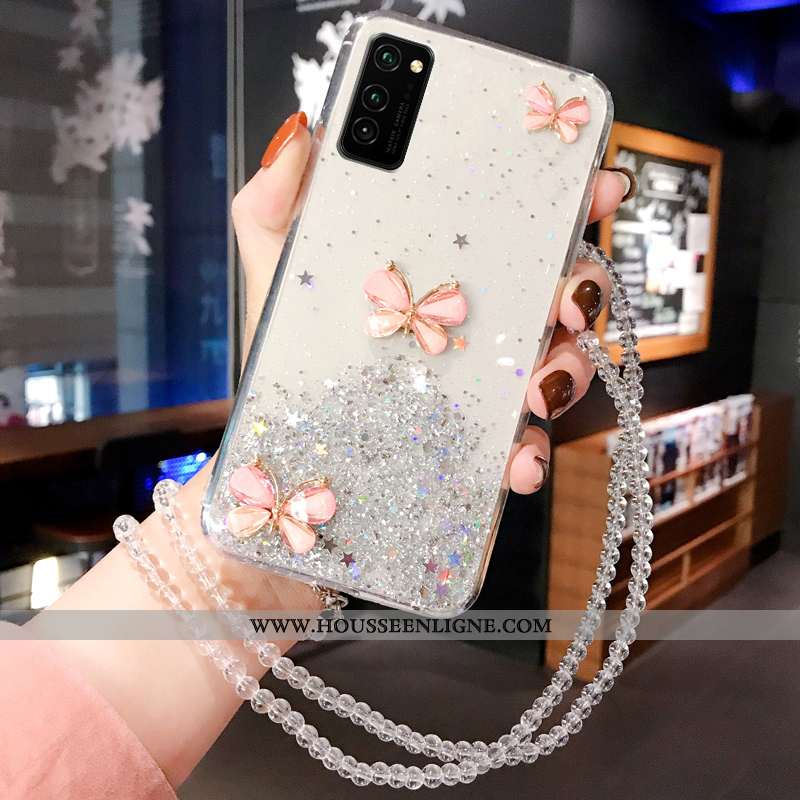 Housse Honor View30 Silicone Créatif Coque Étui Téléphone Portable Incassable Rose Bleu