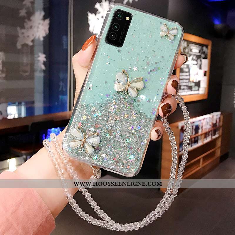 Housse Honor View30 Silicone Créatif Coque Étui Téléphone Portable Incassable Rose Bleu