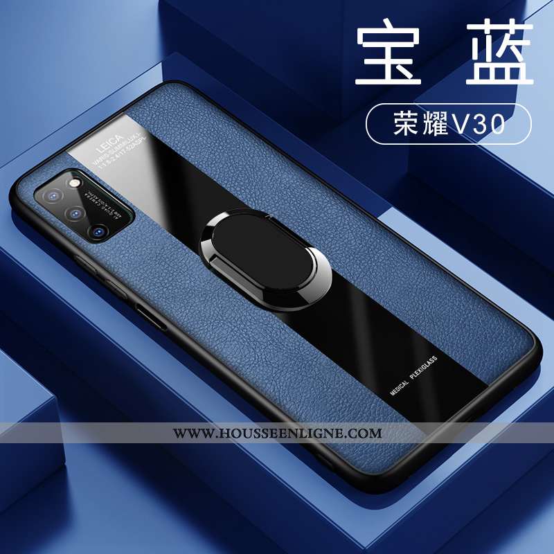 Housse Honor View30 Silicone Protection Coque Légère Noir Tendance Cuir