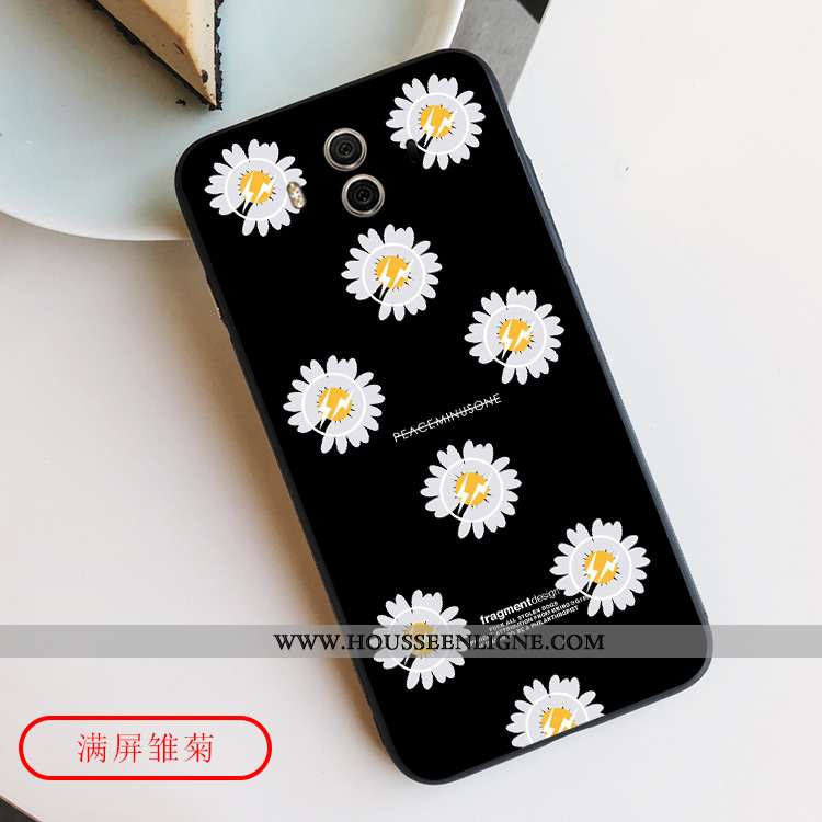 Housse Huawei Mate 10 Créatif Gaufrage Téléphone Portable Net Rouge Petite Marguerite Étui Tendance 