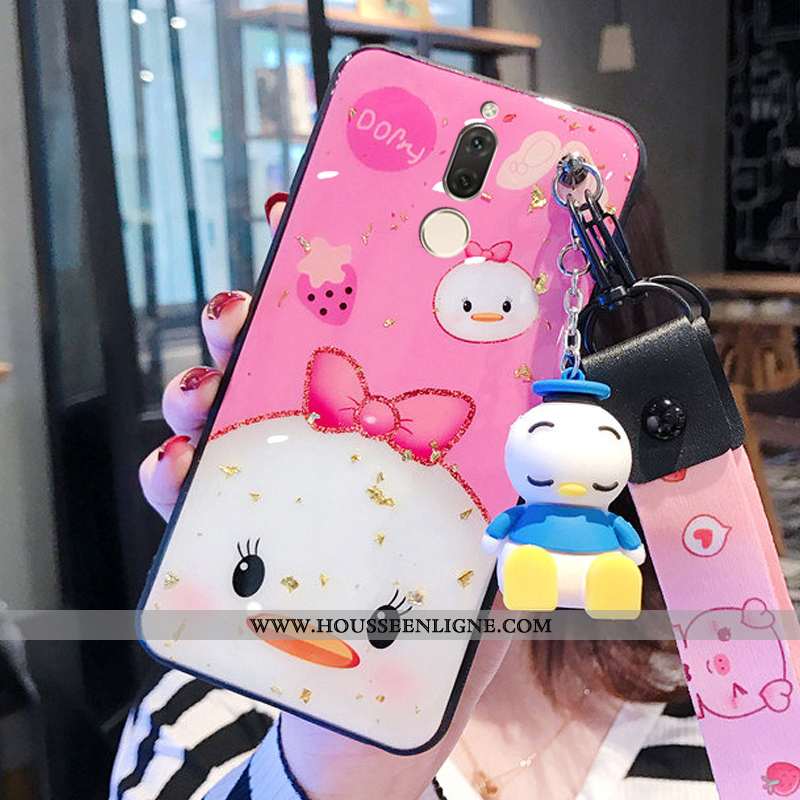 Housse Huawei Mate 10 Lite Créatif Tendance Légères Légère Silicone Paillette Canard Rose