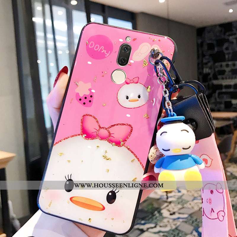 Housse Huawei Mate 10 Lite Créatif Tendance Légères Légère Silicone Paillette Canard Rose