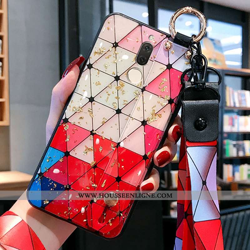 Housse Huawei Mate 10 Lite Fluide Doux Silicone Légère Or Miroir Personnalité Téléphone Portable Ros