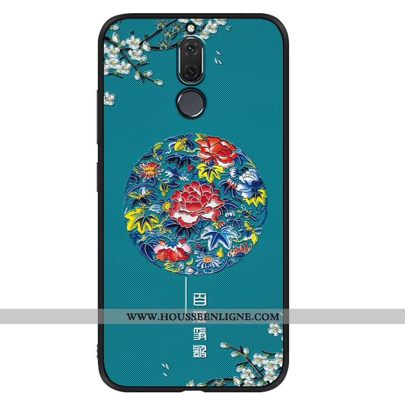 Housse Huawei Mate 10 Lite Vintage Tendance Tout Compris Coque Vent Fluide Doux Net Rouge Bleu