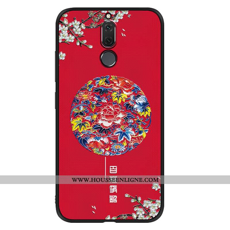 Housse Huawei Mate 10 Lite Vintage Tendance Tout Compris Coque Vent Fluide Doux Net Rouge Bleu