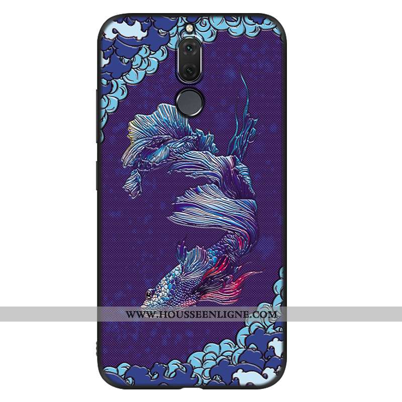 Housse Huawei Mate 10 Lite Vintage Tendance Tout Compris Coque Vent Fluide Doux Net Rouge Bleu