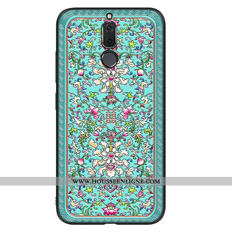 Housse Huawei Mate 10 Lite Vintage Tendance Tout Compris Coque Vent Fluide Doux Net Rouge Bleu