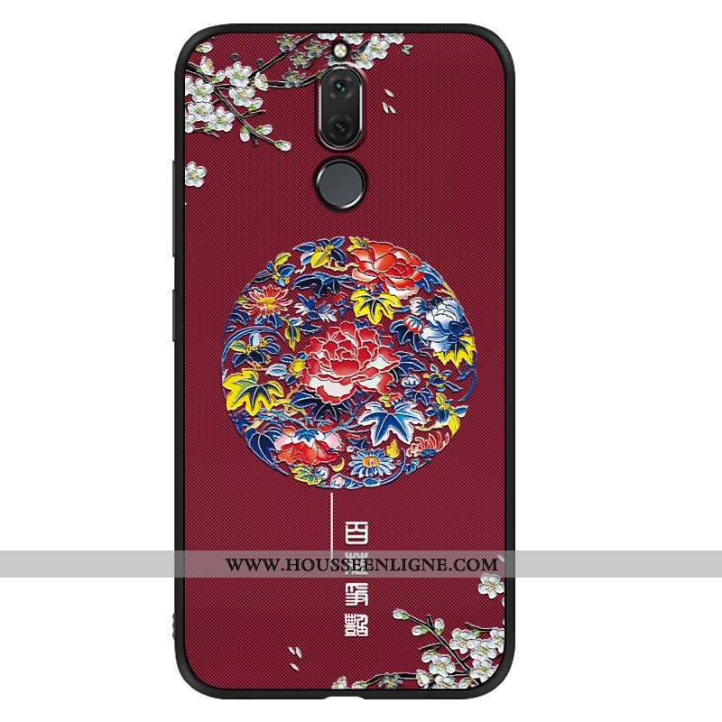 Housse Huawei Mate 10 Lite Vintage Tendance Tout Compris Coque Vent Fluide Doux Net Rouge Bleu