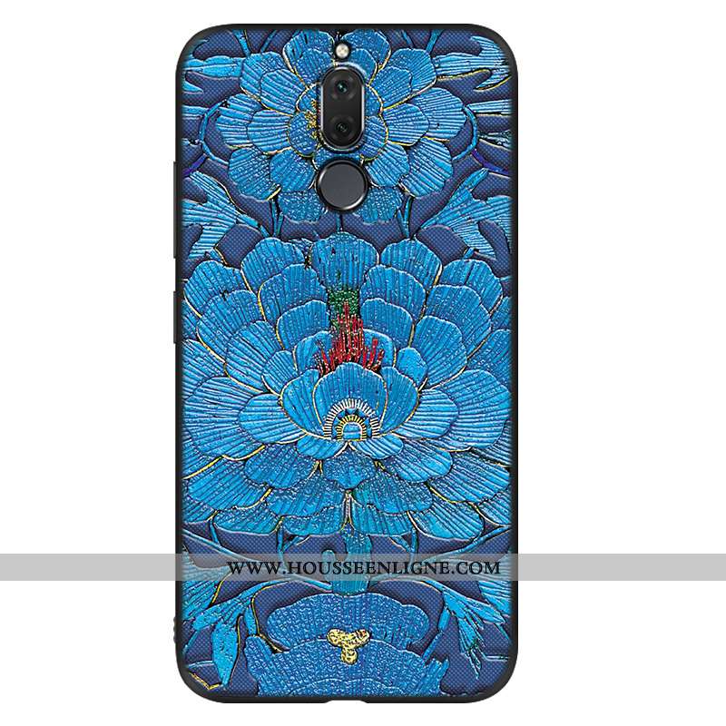 Housse Huawei Mate 10 Lite Vintage Tendance Tout Compris Coque Vent Fluide Doux Net Rouge Bleu