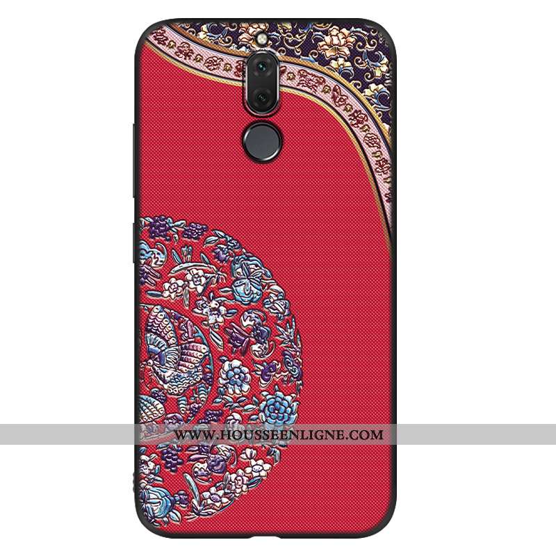 Housse Huawei Mate 10 Lite Vintage Tendance Tout Compris Coque Vent Fluide Doux Net Rouge Bleu