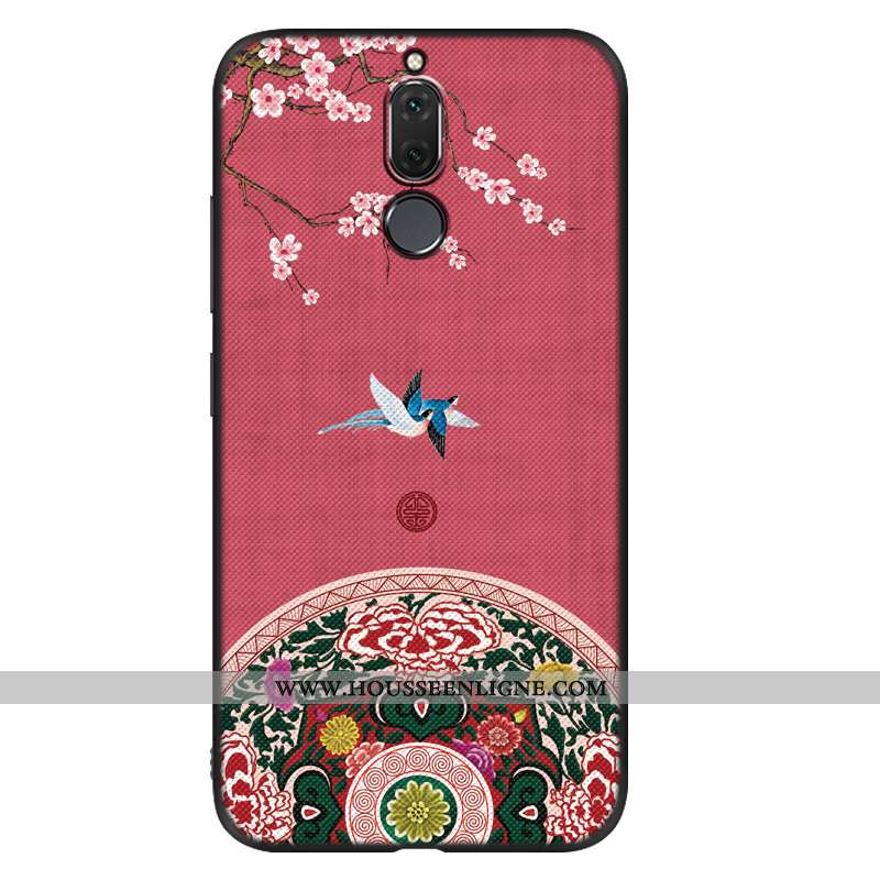 Housse Huawei Mate 10 Lite Vintage Tendance Tout Compris Coque Vent Fluide Doux Net Rouge Bleu