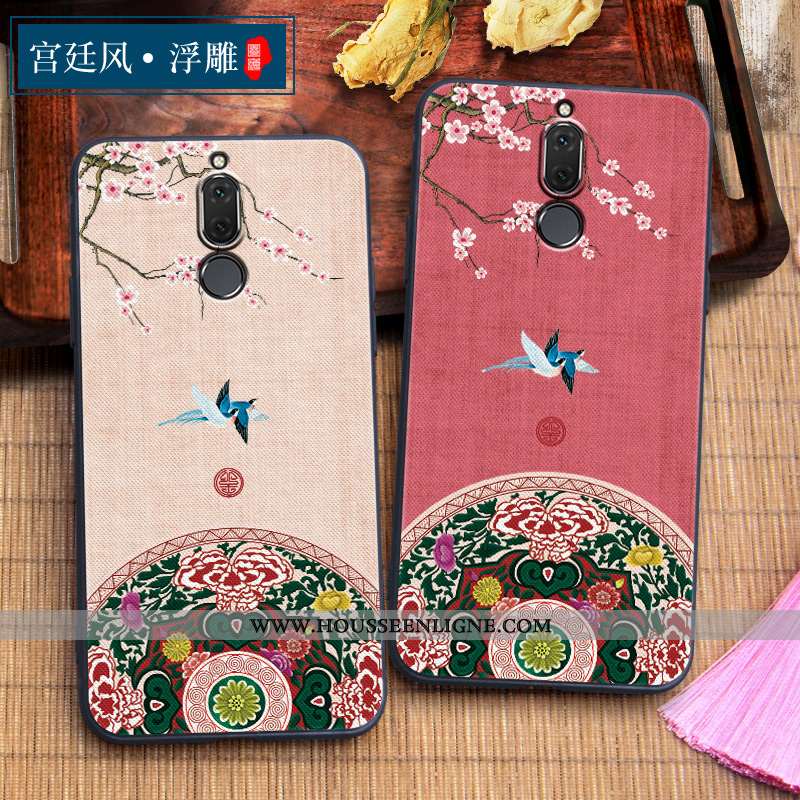Housse Huawei Mate 10 Lite Vintage Tendance Tout Compris Coque Vent Fluide Doux Net Rouge Bleu