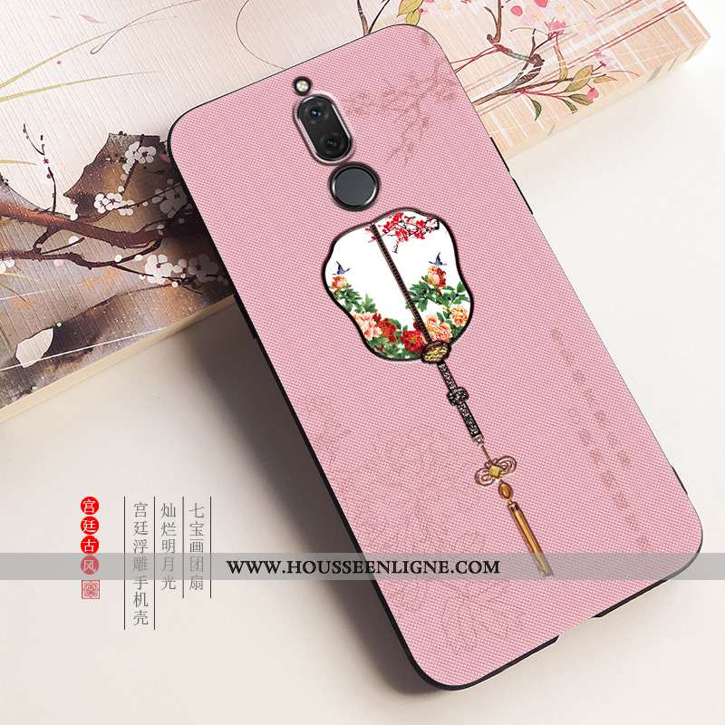 Housse Huawei Mate 10 Lite Vintage Tendance Tout Compris Coque Vent Fluide Doux Net Rouge Bleu