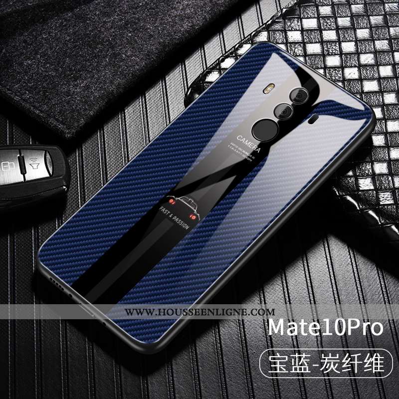 Housse Huawei Mate 10 Pro Créatif Ultra Désign Coque Personnalité Business Étui Bleu