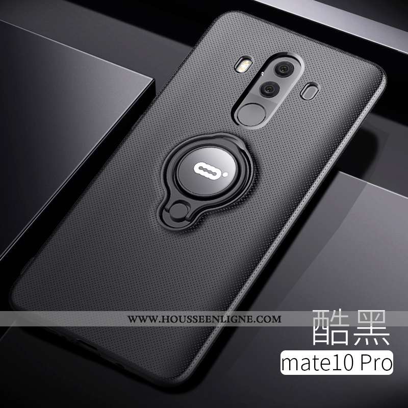 Housse Huawei Mate 10 Pro Protection Transparent Anneau Téléphone Portable Net Rouge Tout Compris Si