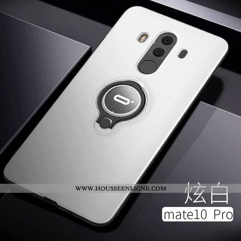 Housse Huawei Mate 10 Pro Protection Transparent Anneau Téléphone Portable Net Rouge Tout Compris Si