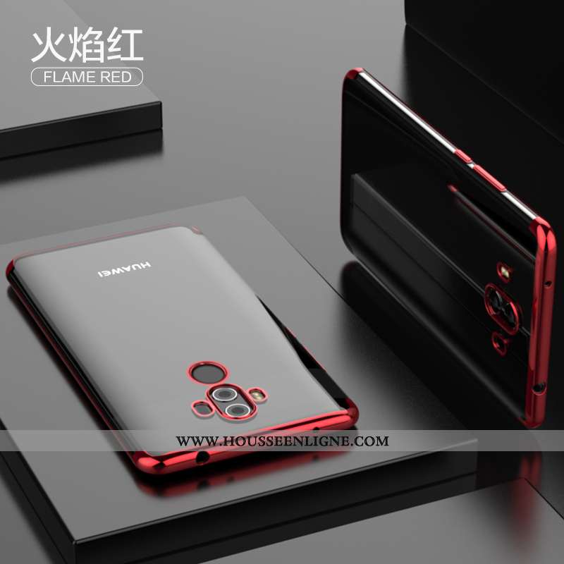 Housse Huawei Mate 10 Pro Tendance Légère Net Rouge Transparent Coque Nouveau Ultra