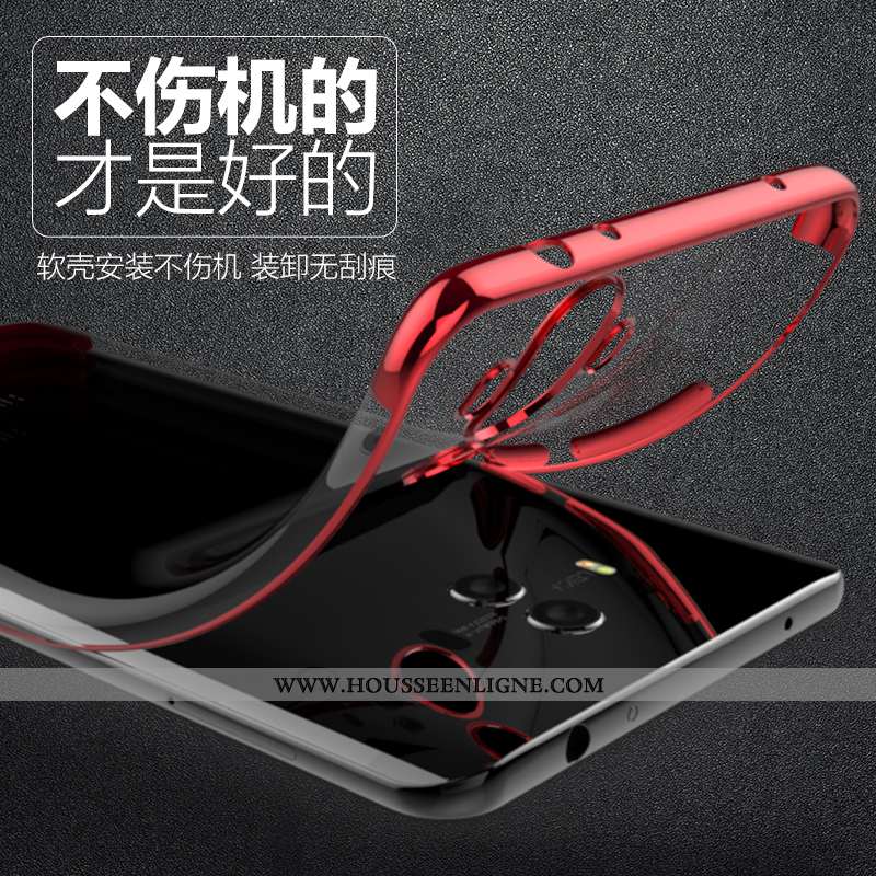 Housse Huawei Mate 10 Pro Tendance Légère Net Rouge Transparent Coque Nouveau Ultra