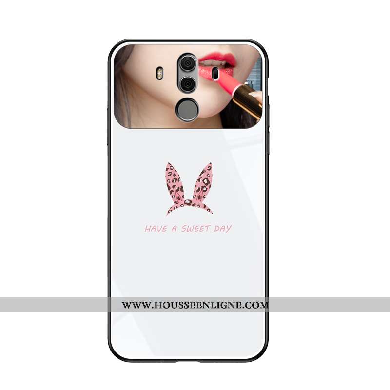 Housse Huawei Mate 10 Pro Ultra Tendance Charmant Créatif Incassable Tout Compris Net Rouge Blanche