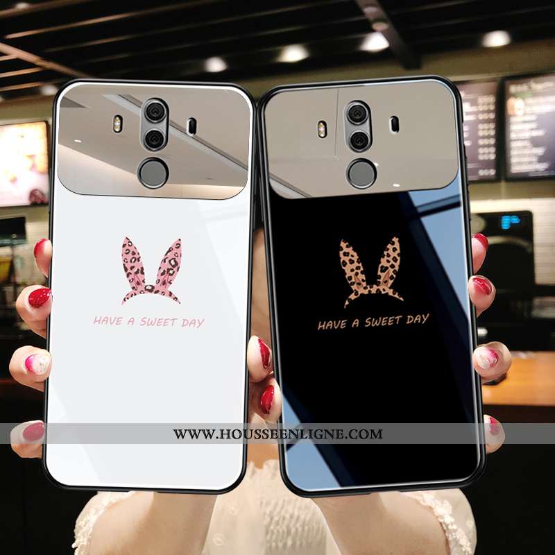 Housse Huawei Mate 10 Pro Ultra Tendance Charmant Créatif Incassable Tout Compris Net Rouge Blanche