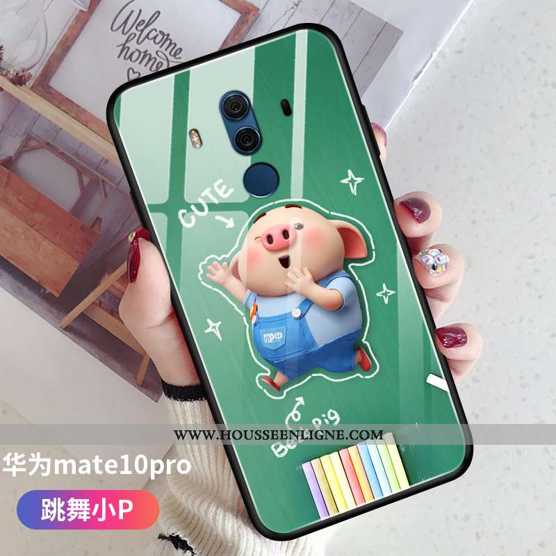 Housse Huawei Mate 10 Pro Ultra Tendance Verre Créatif Coque Petit Téléphone Portable Rose