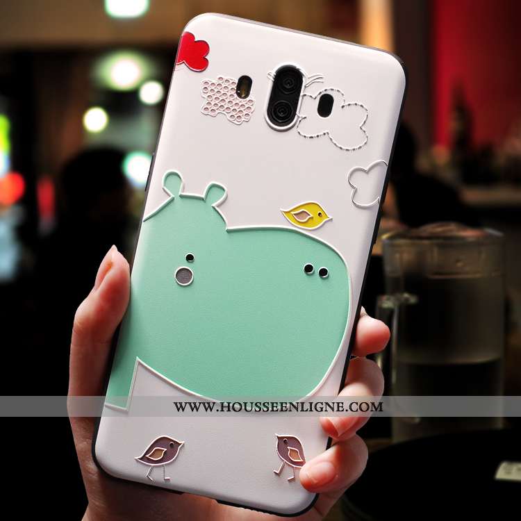 Housse Huawei Mate 10 Ultra Tendance Délavé En Daim Silicone Protection Fluide Doux Dessin Animé Ros