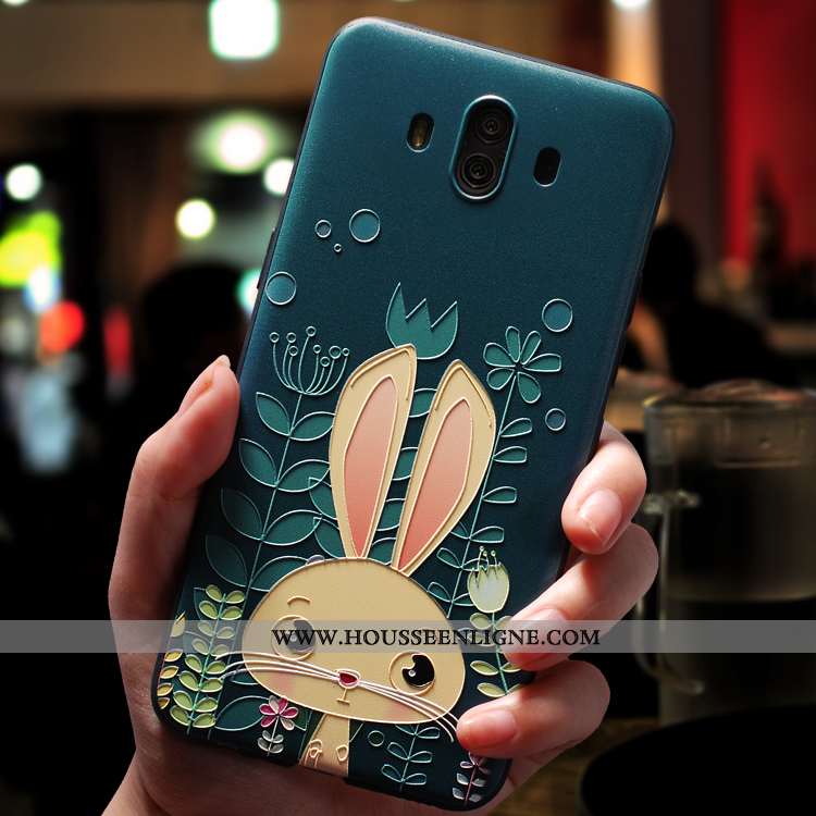 Housse Huawei Mate 10 Ultra Tendance Délavé En Daim Silicone Protection Fluide Doux Dessin Animé Ros