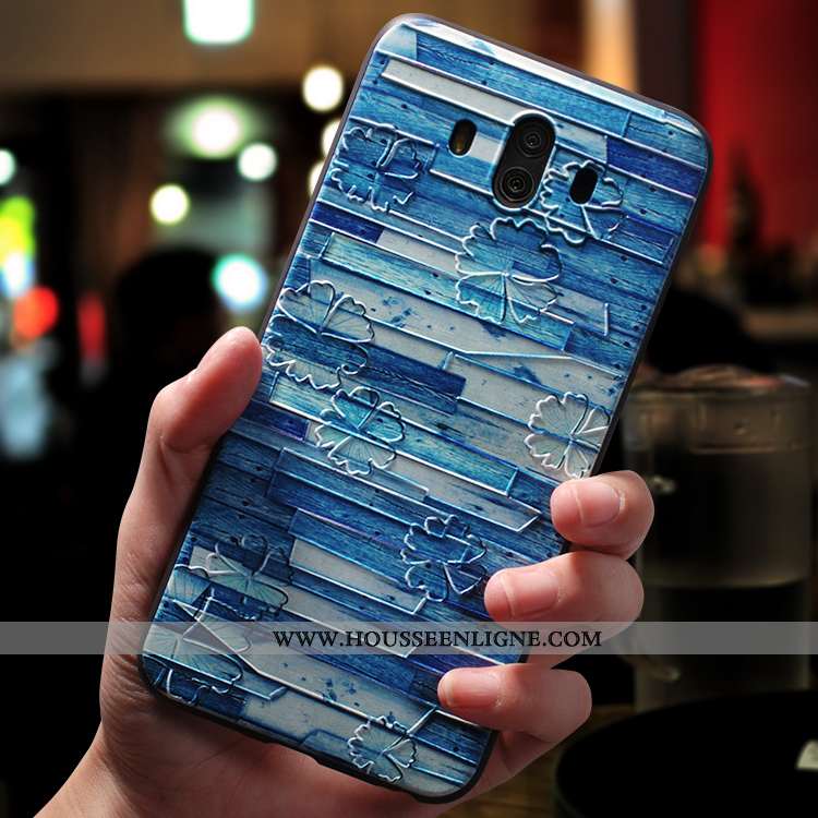 Housse Huawei Mate 10 Ultra Tendance Nouveau Jaune Ornements Suspendus Étui Délavé En Daim