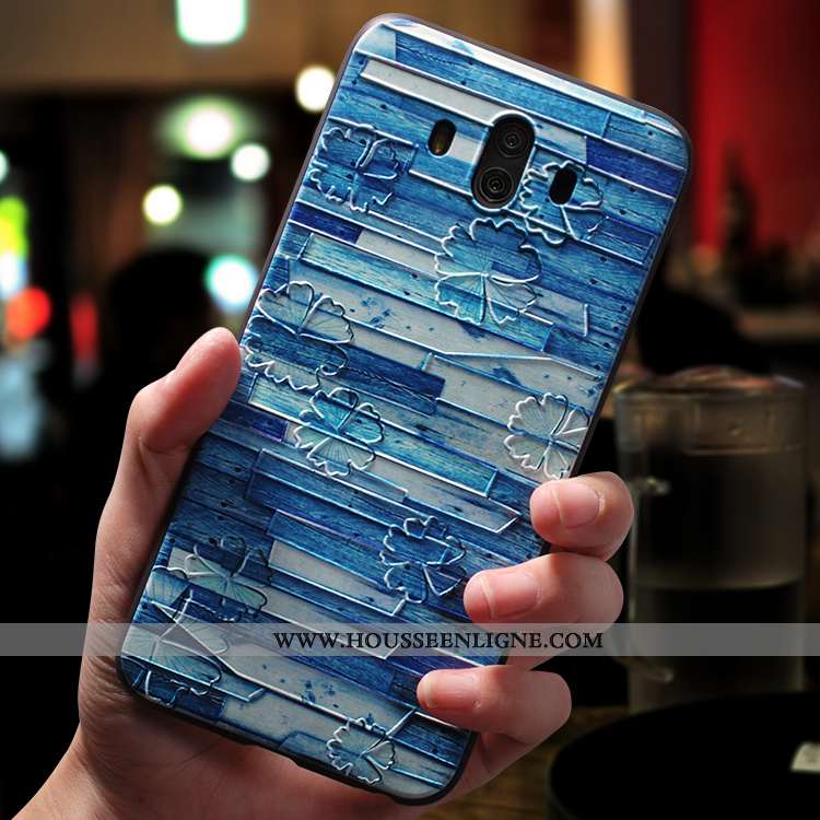 Housse Huawei Mate 10 Ultra Tendance Nouveau Jaune Ornements Suspendus Étui Délavé En Daim
