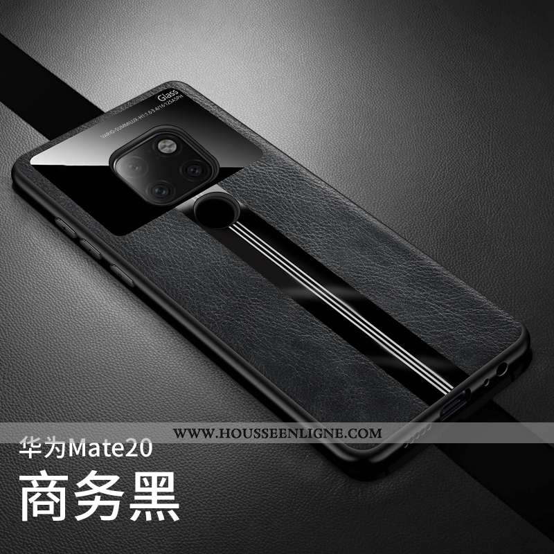 Housse Huawei Mate 20 Créatif Dessin Animé Coque Étui Noir Business Personnalité
