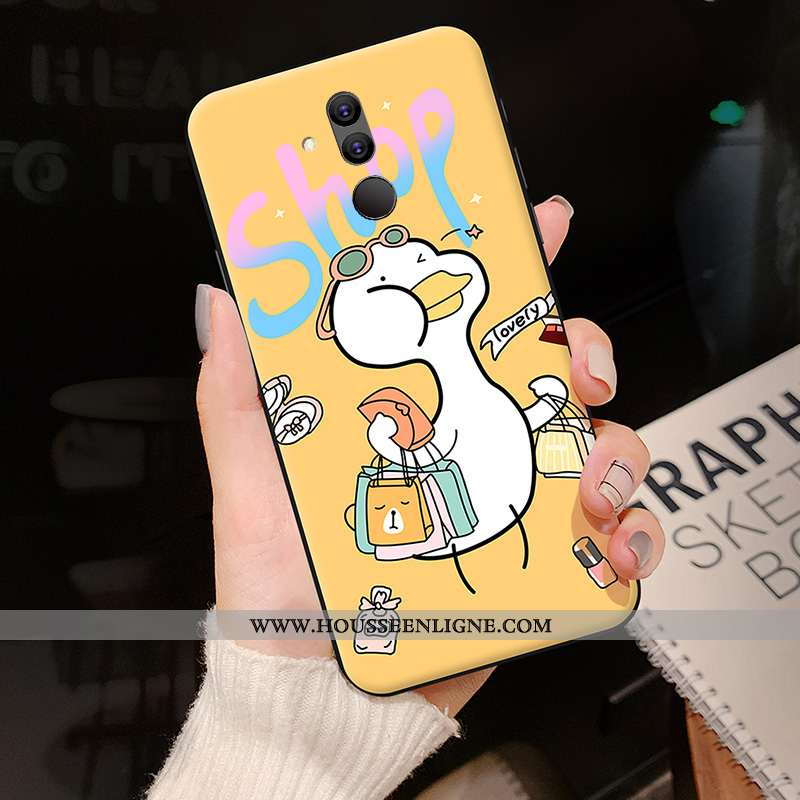 Housse Huawei Mate 20 Lite Créatif Dessin Animé Personnalité Délavé En Daim Coque Silicone Tendance 