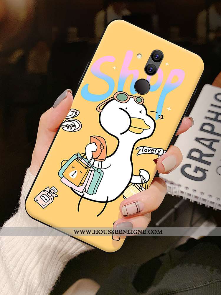 Housse Huawei Mate 20 Lite Créatif Dessin Animé Personnalité Délavé En Daim Coque Silicone Tendance 