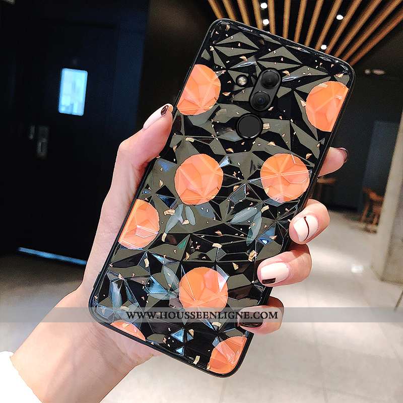 Housse Huawei Mate 20 Lite Modèle Fleurie Protection Blanc Frais Téléphone Portable Charmant Ornemen